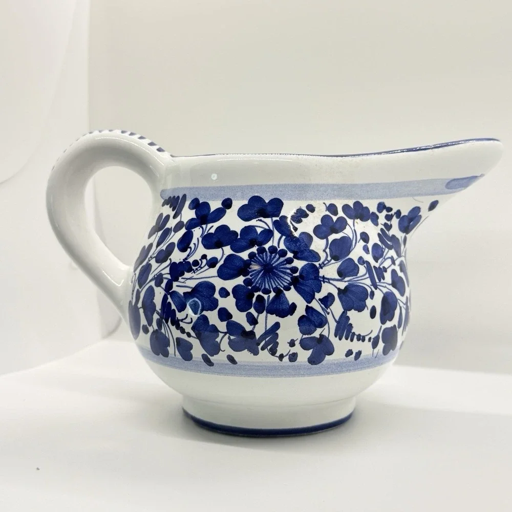 Arabesco Blue/White 1L Pitcher Hand Painted Gravy Sauce Server Delft Vibes